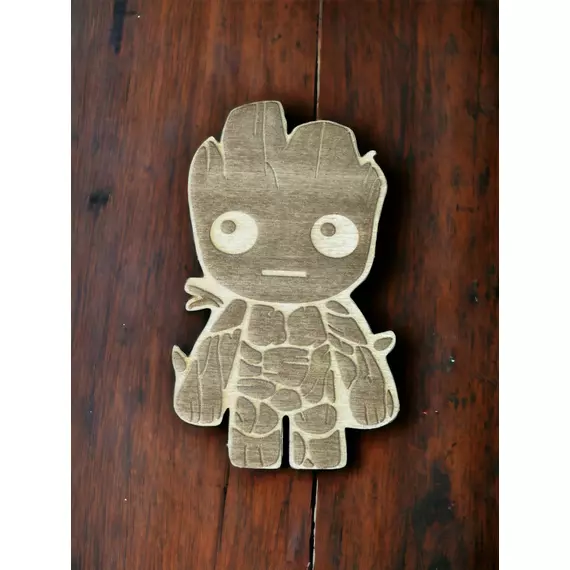 Lézervágott - Baby Groot  - 11,5 x 6 cm