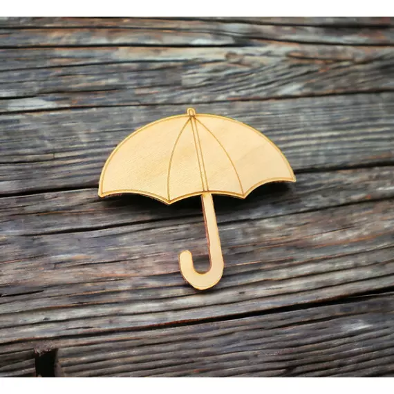 Lézervágott - Esernyő - 11x12 cm